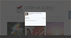 Desktop Screenshot of ostra-na-slodko.pl